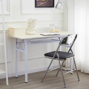 Chaise pliante avec cadre en acier et dossier, chaise de bureau portable pour conférences, utilisation adulte - Product Image 2