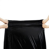 Sacs poubelles commerciaux noirs en PEHD résistants à l'eau 92x100cm, à soufflets, plats, très résistants, grande capacité pour hôtels