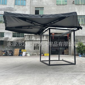 Toldo Retráctil Plegable con Brazo Articulado, Recubrimiento de PU Oxford, Marco de Aleación de Aluminio, Anti-UV, para Camping y Patio - Product Image 3