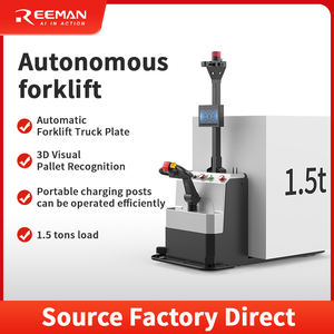 Apilador de paletas totalmente eléctrico de 1,5 toneladas, carretilla elevadora Agv, uso en espacio pequeño, transporte, industrias de restaurantes, Robot de manipulación de fábrica - Product Image 2