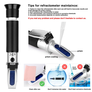 Kỹ thuật số độ mặn mét kép quy mô độ mặn thử nghiệm 0-100 PPT & 1.000-1.070 trọng lực cụ thể nước biển nước mặn khúc xạ - Product Image 3