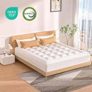 Matelas hybride en mousse à mémoire <span class=keywords><strong>de</strong></span> forme pour le refroidissement <span class=keywords><strong>de</strong></span> la caisse à œufs Surmatelas <span class=keywords><strong>de</strong></span> <span class=keywords><strong>lit</strong></span> doux et ferme à double couche pour les maux <span class=keywords><strong>de</strong></span> dos - Product Image 2