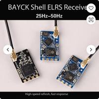 Receptor BAYCK 2.4G/915M Nano ELRS de Largo Alcance, Hecho de Metal y Plástico para Drones FPV