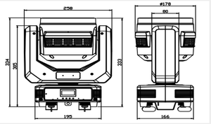 Luz Móvil de Cabeza LED RGBW 4 en 1 de 6x40W, Efecto Ojo de Abeja, para Interiores, Escenarios, Discotecas, Bodas, <span class=keywords><strong>DJ</strong></span> - Product Image 6