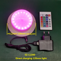 Module lumineux LED RGB rechargeable à commande à distance, 120 mm, 24 LED 5050SMD, moderne, à visser, 16 couleurs, en plastique, pour usage intérieur