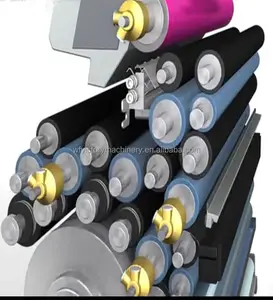 Peças sobressalentes da máquina de impressão gto46/52, rolos reposição do sistema de amortecedor de álcool do rolo