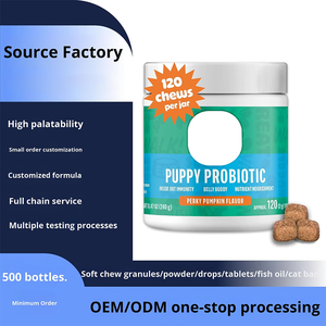 Nieuwe Aanwinst Lekkere Puppy Probiotica Zachte Granulaatjes Kalmerende Spijsverteringsondersteuning Immuunsysteemversterking Hoog Eiwitgehalte voor Jonge Puppy's OEM - Product Image 2