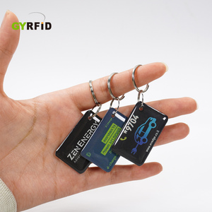 Porte-clés RFID <span class=keywords><strong>de</strong></span> <span class=keywords><strong>luxe</strong></span> personnalisé, porte-clés en résine époxy NFC, porte-clés avec code QR NFC, carte-clé RFID pour hôtel - Product Image 4
