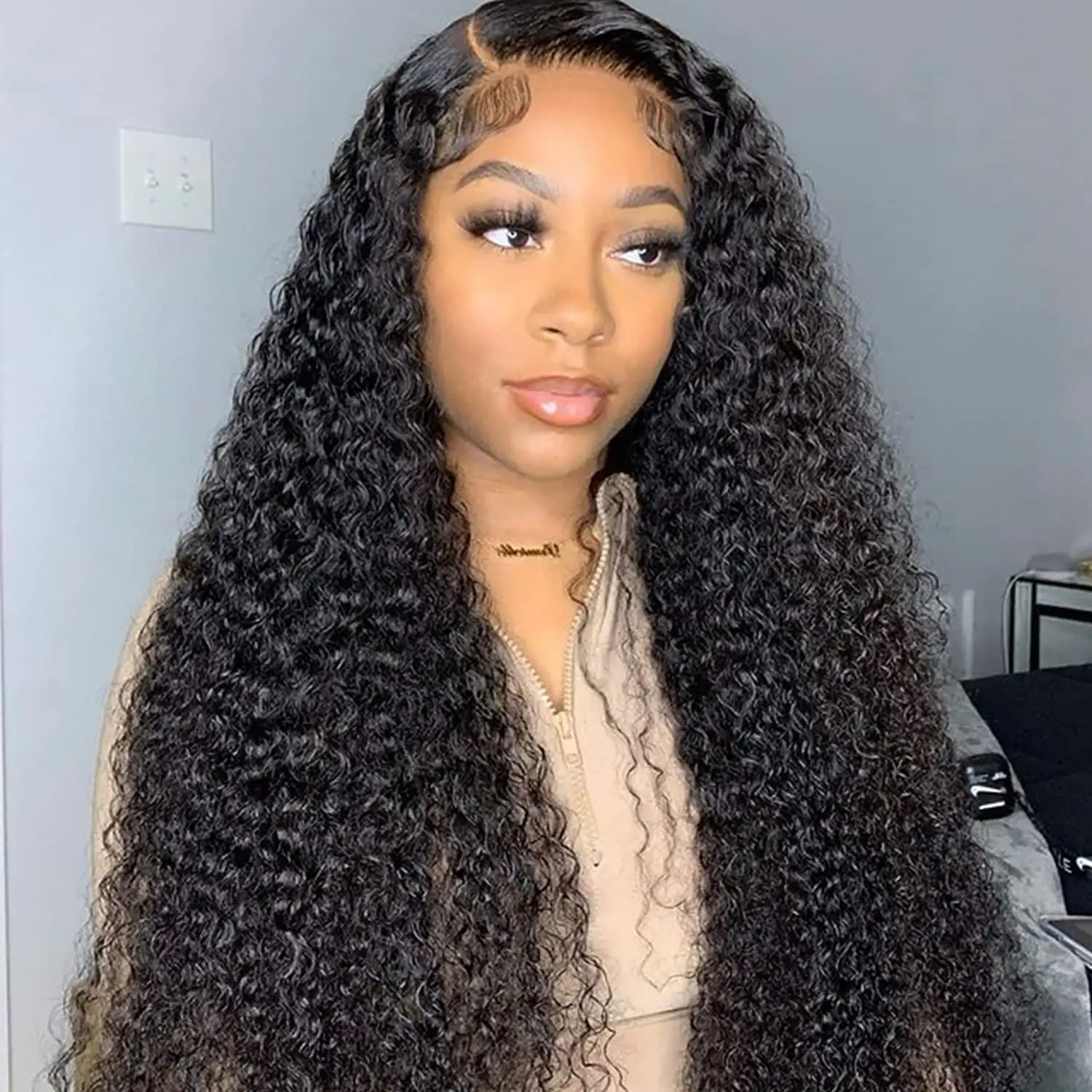 Wet And Wavy Human Hair Lace Frontal Wigs For Black Women ,Best Sale Deep Wave Lace Front Wig In Stock