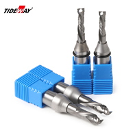 Fresa de ranurado de doble chapa TIDEWAY A9 para carpintería, herramientas CNC de grado industrial, compresión OEM AlTiN