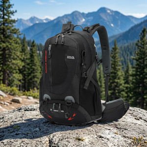 Sac à dos de randonnée professionnel 35L en nylon avec fermeture éclair, résistant à l'abrasion et aux déchirures, système de suspension pour activités de plein air - Product Image 2