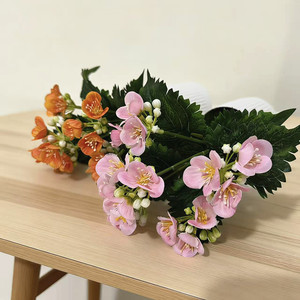 Bonsaï de jasmin artificiel Paulon, 24 cm de haut, blanc, rose, violet, en pot de plastique, pour la décoration de la maison et des mariages - Product Image 4