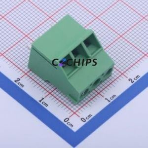 DG504-5.08-03P-14-00A(H) Screw Terminal Block Through hole Component (THT),P=5.08mm Connector 1x3P 5.08mm Green Through Hole - Product Image 1