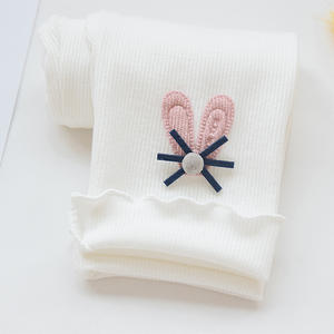 Mallas de bebé para niña, pantalones largos elásticos de algodón ajustados, pantalones para niña - Product Image 4