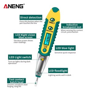 Stylo de détection de tension VD700 12-250V, outils électriques LCD, tournevis testeur numérique, stylo testeur - Product Image 4