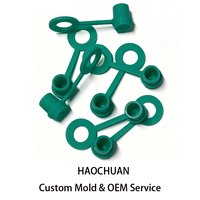 Capuchons en caoutchouc silicone industriel entièrement personnalisés, couvercles d'étanchéité flexibles professionnels OEM/ODM, dessins et échantillons, marque Haochuan