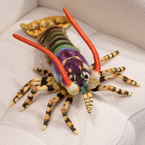 Homard australien réaliste en peluche oreiller doux <span class=keywords><strong>crabe</strong></span> peluche jouet Simulation bleu peluche câlin poupées de homard de mer - Product Image 2