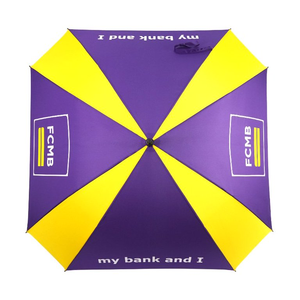Parapluie de golf promotionnel <span class=keywords><strong>grand</strong></span> format 30 pouces coupe-vent 75 mph, design carré, en pongee, avec armature en fibre de verre, ouverture automatique - Product Image 2