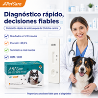 Kit de test d'anticorps Ehrlichia pour chiens, méthode à l'or colloïdal, échantillon de sérum sanguin canin, dispositif de diagnostic vétérinaire