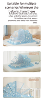 Moustiquaire de Style Mongol Moderne Pliable en Tricot Animal à Couverture Complète pour Bébés, sans Fond, Universelle pour Berceaux