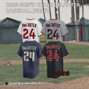 Camiseta de Béisbol Transpirable de Verano para Hombre Chase DeLauter 2026, Manga Corta, Envío Rápido, Tallas S-3XL - Product Image 2
