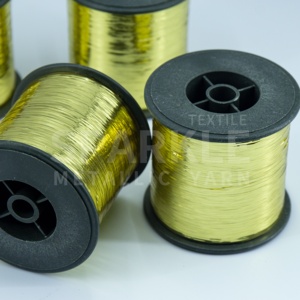 Bán buôn Đen bobbin đóng gói Flat Luster phim <span class=keywords><strong>lurex</strong></span> kim loại chủ đề kim loại dệt kim sợi M Loại kim loại sợi - Product Image 4