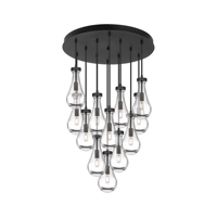 Lustre en laiton de luxe en forme de goutte d'eau, luminaire suspendu LED réglable en hauteur pour salon, escalier