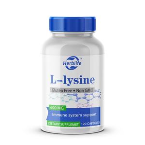 แคปซูลแอล-ไลซีนสำหรับผู้ใหญ่ ผลิตภัณฑ์เสริมอาหารสมุนไพร ยอดขายดี รับผลิตแบบ OEM/ODM  ช่วยเสริมแอล-ไลซีน บำรุงพลังงาน - Product Image 1