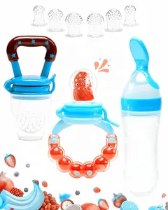 Schneller Versand New Baby Zahnen Silikon Frisches Obst Essen Sauger Schnuller Feeder Set Für Baby Fütterung Obst