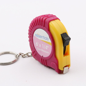 Essentials Tape Measure 6 Ft X 1/4 In Self Winding Keychain <b>Measuring</b> <b>Tool</b> - Product Image 1