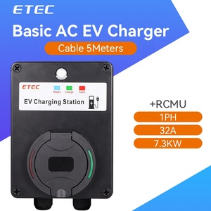 Borne de recharge murale monophasée de base 32A 7,3KW Type 2 IEC 62196-2 avec unité RCMU, <span class=keywords><strong>prix</strong></span> bas, état neuf - Product Image 2