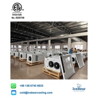 Unité de réfrigération monobloc à montage supérieur 1HP 2HP 3HP, à économie d'énergie, refroidie par air, pour la transformation alimentaire, avec compresseur Tecumseh ETL/UL
