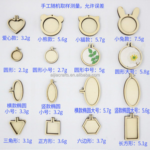 Accessoires d'artisanat Offre Spéciale petits cadres en bois pour pendentif <span class=keywords><strong>de</strong></span> bricolage, mini cerceaux <span class=keywords><strong>de</strong></span> broderie en bois - Product Image 3