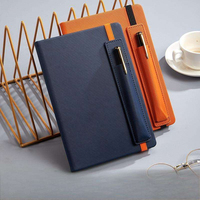 Libreta A5 de Cuero PU Ecológica Personalizada, Diario de Negocios, Agenda de Oficina con Banda Elástica, Impresión de Logotipo, Portátil