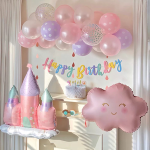 Ballon en aluminium mat style INS, motif nœud de sac à main et robe de princesse, forme de dessin animé pour filles, décoration d'ambiance pour fête d'anniversaire de filles - Product Image 2