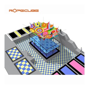 Fournitures de parc d'attractions Kiddie Fairground Rides Indoor Crochet Escalade Filet Équipement de terrain de jeu - Product Image 6