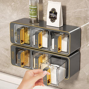 Organizador de Especias para Cocina, Juego de Organizadores de Especias para Montar en la Pared, para Uso Doméstico - Product Image 1