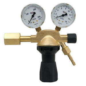 เกจวัดไนโตรเจนทองแดงแท้แบบยุโรป พร้อมตัวปรับแรงดันคาร์บอนไดออกไซด์ W24.32 เกจวัดโพรเพน ออกซิเจน อะเซทิลีน - Product Image 2