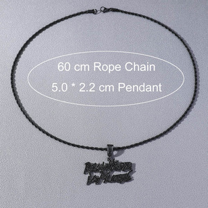 Nuevo Collar de Cadena de Acero Inoxidable Chapado en Oro y Plata, Estilo Hiphop de Lujo Ligero, con Colgante de Letra de Aleación para Hombre, Joyería de Moda - Product Image 4