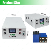 Kits de batterie LiFePO4 personnalisés XIHO 16S1P 48V 280Ah 300Ah 330Ah avec BMS JK 200A, boîte de batterie vide pour stockage d'énergie solaire DIY
