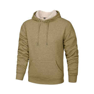 Sweat à capuche pour homme en molleton doublé polaire avec poche kangourou, chaud, doux, décontracté, à manches longues, streetwear, pour l'hiver - Product Image 2