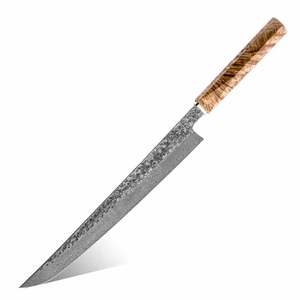 Grandsharp profesyonel 10.6 "japon 110 katmanları şam çelik mutfak bıçağı Sashimi sakiknives bıçaklar katılaşmış ahşap kolu - Product Image 1