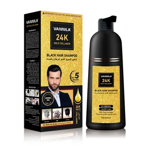 Shampooing nettoyant noir pour teinture capillaire shampooing de couleur sans ammoniaque sans tache peau directe de l'usine OEM personnalisation de marque privée