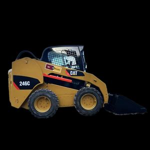 Cargadora de Dirección Deslizante Usada Caterpillar 246C 246D, Maquinaria de Construcción de Segunda Mano con Motor Cummins - Product Image 1