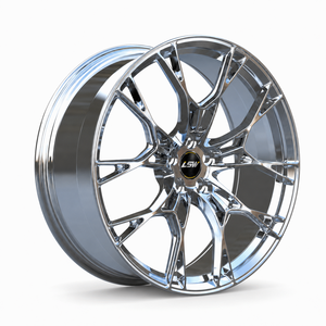 LS8055 Chrome Multi <b>Spoke</b> Alloy <b>Wheel</b> 5.5x15 ET35 5x114.3 One Piece Cast for Passenger Cars - Product Image 1