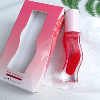 Huile à Lèvres Repulpante Végane Pailletée Marque Blanche Fraise Miel Noix de Coco Bio Hydratante Nourrissante Repulpant pour les Lèvres