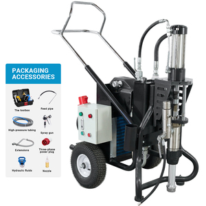 Máquina de Pulverización sin Aire de Alta Presión, Máquina Hidráulica para Masilla, Pistola de Pulverización de Revestimientos, 380V 750W de Alta Potencia - Product Image 5