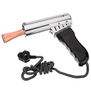 Amool ferramenta 2021 220v, tipo pistola de solda elétrica, aquecimento externo, 500w, plana, 500w, cabeça de pistola de solda de cobre fino