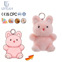 Porte-clés en peluche personnalisé UYEAH CPC OEM/ODM, design sur mesure, jouet en peluche doux en coton, lapin ou chat mignon, pendentif de sac