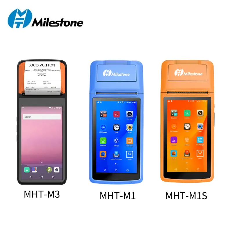 MHT-M3 Pos Android 4G Nfc Với Thiết Bị Đầu Cuối Máy In Được Chứng Nhận Thanh Toán Di Động Cầm Tay Android Pos